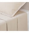 ATMOSPHERA - Drap plat 1 Personne en percale de Coton Beige Lin 180 x 290 cm - vignette