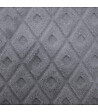 ATMOSPHERA - Coussin déhoussable Gris foncé motif en relief 40 x 40 cm - vignette