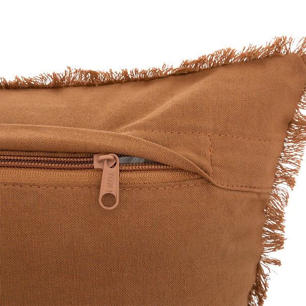 ATMOSPHERA - Coussin décoratif Terracotta nid d'abeille 30 x 50 cm - large