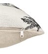 ATMOSPHERA - Housse de Coussin Jacquard imprimé Palmier 40 x 40 cm - vignette
