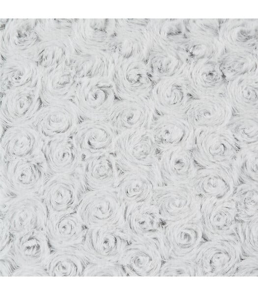 ATMOSPHERA - Coussin déhoussable en Fourrure Bouclée Gris clair  45 x 45 cm - large