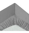 ATMOSPHERA - Drap housse 2 Personnes en percale de Coton Gris 160 x 200 cm - vignette