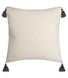 ATMOSPHERA - Housse de Coussin Aztèque pampille et Pompons 40 x 40 cm - vignette