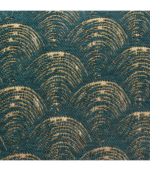 ATMOSPHERA - Housse de Coussin chenille Art déco Vert 40 x 40 cm - large