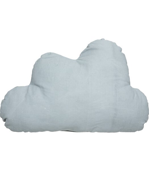 ATMOSPHERA - Coussin décoratif Nuage Berlingot Bleu 45 x 28 cm - large