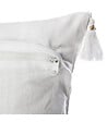 ATMOSPHERA - Housse de coussin slun blanc 40 x 40 cm - vignette