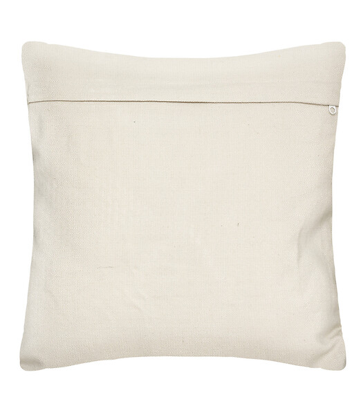ATMOSPHERA - Coussin déhoussable Ocre & Blanc 45 x 45 cm - large