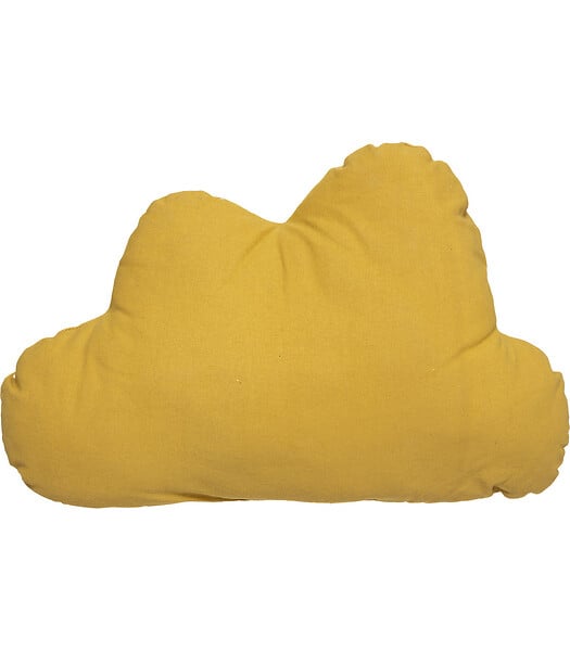 ATMOSPHERA - Coussin décoratif Nuage Berlingot Ocre 45 x 28 cm - large