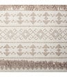 ATMOSPHERA - Housse de coussin  en coton Beige lin tufté 40 x 40 cm - vignette