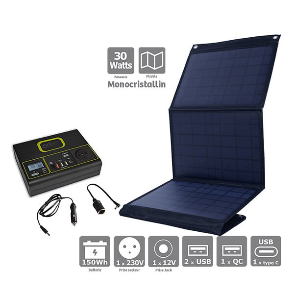 ORIUM - Pack générateur solaire Izywatt 150 + panneau solaire 40W - Orium - large