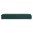 ATMOSPHERA - 2 en 1 Pouf pliant et coffre de rangement Velours Vert cèdre 38 x 38 cm - vignette
