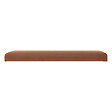 ATMOSPHERA - 2 en 1 Pouf pliant double et coffre de rangement Velours Ambre  76 x H 38 cm - vignette