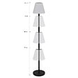 ID MARKET - Lampadaire solaire extérieur avec LED multicolore - vignette