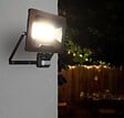 ARLUX - Projecteur Mural NINO 50W 4000lm - Detecteur de Mouvement - Noir - vignette
