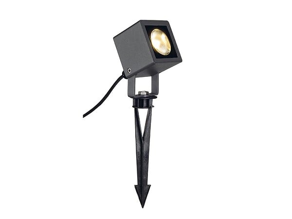 SLV - Projecteur extérieur carré anthracite NAUTILUS 10 avec LED, 8,5W, 3000K, IP65 - large