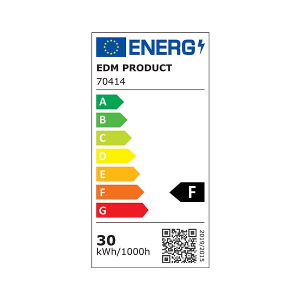 EDM - 2 Projecteurs LED de Chantier avec Trépied 30W 2370lm (240W) - Blanc du Jour 6400K - large