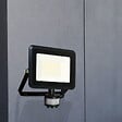 ARLUX - Projecteur mural KREON 2 - IP44, 20W, 4000K, 2000lm, Noir - Détecteur IR - vignette