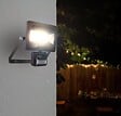ARLUX - Projecteur Mural NINO 20W 1600lm - Detecteur de Mouvement - Noir - vignette