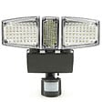 ID MARKET - Projecteur solaire 3 têtes 178 LED détecteur de mouvement - vignette