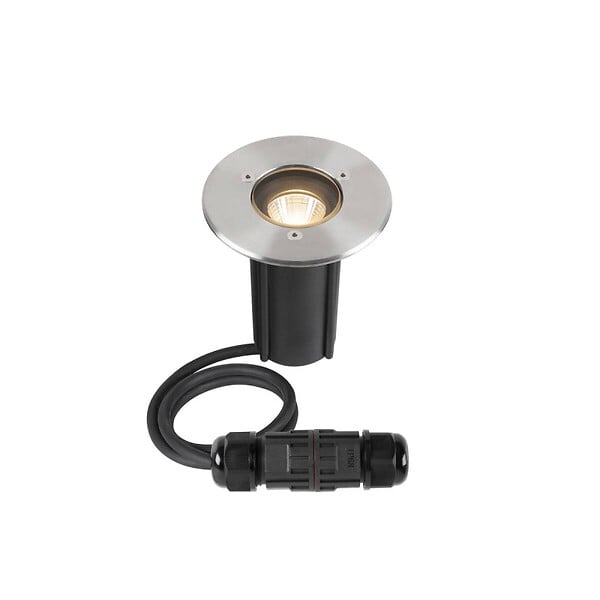 SLV - Spot encastré de sol Dasar S SLV - 4W - 3000K - IP67 - Rond - Inox - Non dimmable - large