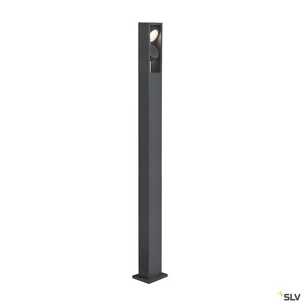 SLV - Borne extérieure SLV ESKINA FRAME 175 double avec LEDs intégrées, anthracite, Hauteur 175 cm - large