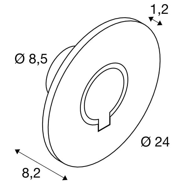 SLV - Applique orientable LED I-Ring SLV - 9.2W - 3000K - IP65 - Anthracite - Non dimmable - large