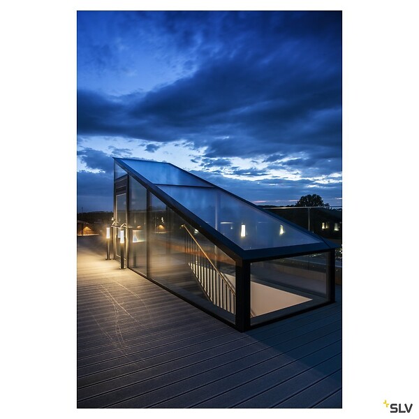 SLV - Borne extérieure SLV APONI avec LED, Hauteur 90 cm pour éclairage de jardin et allées - SLV - large