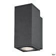 SLV - Applique extérieure SQUARE, carré, anthracite avec LED intégrée, 35W, 3000K/4000K, IP65 - Taille S - vignette