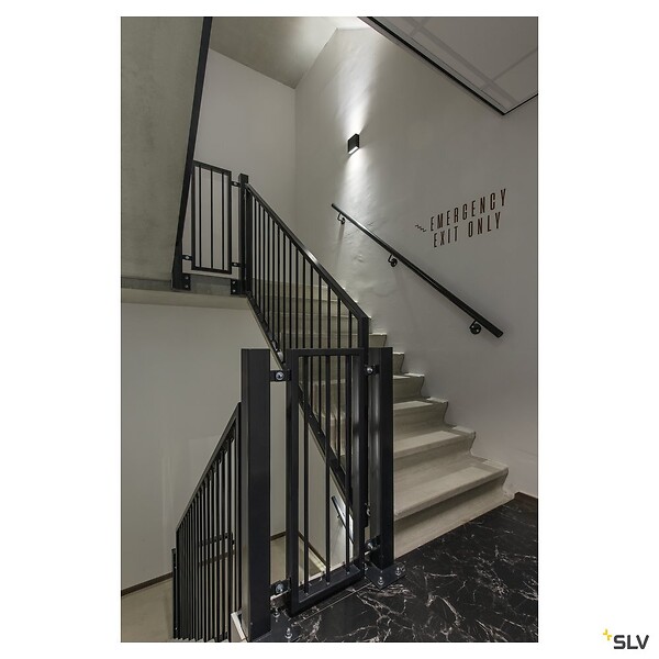 SLV - Applique extérieure SLV BIG QUAD UP/DOWN, anthracite avec LED intégrée, 8,2W, 3000K, IP54 - large