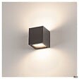 SLV - Applique extérieure SLV SITRA CUB, anthracite, GX53/TCR-TSE, 2x 9W max, IP44 - vignette