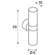 SLV - Applique extérieure SLV ASTINA, GU10/TCR50-SE, 2x 11W max, IP44 - Alu brossé - vignette