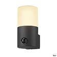 SLV - Applique extérieure SLV GRAFIT, rond, anthracite, E27, 11W max, IP44, détecteur de mouvements - vignette