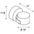 SLV - Applique et plafonnier extérieur SLV SITRA 360, anthracite, GX53/TCR-TSE, 9W max, IP44 - vignette