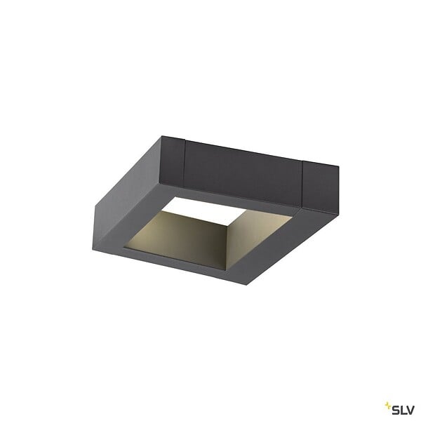 SLV - Applique extérieure SLV BOOKAT, anthracite, LED, 15W, 3000/4000K, IP65, interrupteur CCT - large