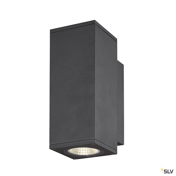 SLV - Applique extérieure ENOLA SQUARE UP/DOWN, carré, anthracite, LED, 53W, 3000K/4000K, IP65 - Taille S - large