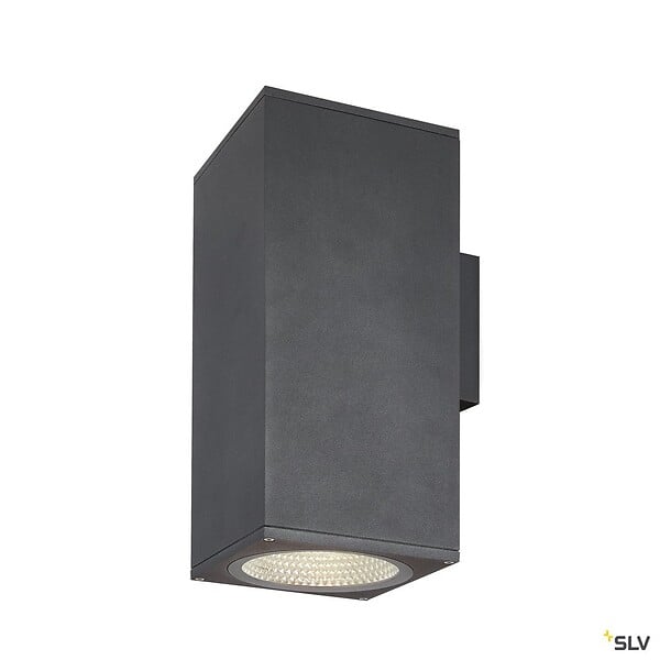 SLV - Applique extérieure ENOLA SQUARE UP/DOWN, carré, anthracite, LED, 53W, 3000K/4000K, IP65 - Taille L - large