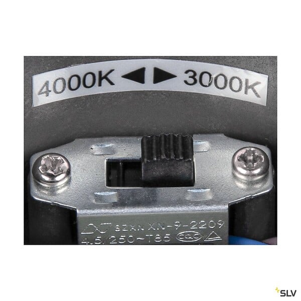 SLV - Plafonnier extérieur SLV OVALISK, anthracite, LED, 7,5W, 3000/4000K, IP65, interrupteur CCT - large