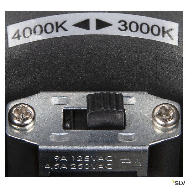 SLV - Applique extérieure SLV OVALISK, anthracite, LED, 9W, 3000/4000K, IP65, interrupteur CCT - large