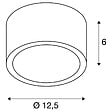 SLV - Plafonnier extérieur SLV ROX, alu brossé, GX53/TCR-TSE, 11W max, IP44 - vignette