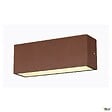 SLV - Applique extérieure SLV SITRA CUBE Up/Down rouille avec LED intégrée - Taille L - 30 cm - vignette