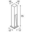 SLV - Borne extérieure SLV ARROCK STONE gris avec LED, Hauteur 75 cm pour éclairage de jardin et allées - vignette