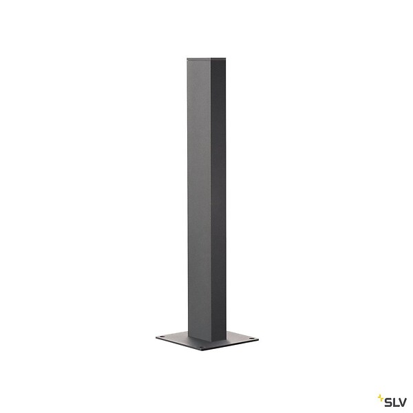 SLV - Borne extérieure SLV H-POL anthracite avec LED, Hauteur 60 cm - large