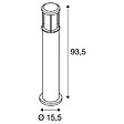 SLV - Borne extérieure SLV OTOS GLAS, anthracite, E27, 15W max, IP43 - vignette