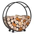 COOK KING - Porte-bûches 'DAISY' en acier pour bûches 20cm : Alliance parfaite entre fonctionnalité et esthétisme - Ø 80cm - vignette