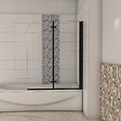 AICA SANITAIRE - Pare baignoire en privotante pliant en 2 volets 100x140cm - vignette