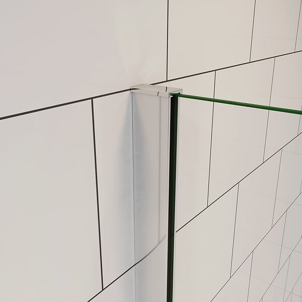 AICA SANITAIRE - Pare baignoire transparent 70x130cm proflé chromé - large
