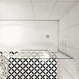 AICA SANITAIRE - Pare baignoire L.140xH.120cm avec poignée en acier inox - vignette
