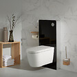 WC CLEAN - Pack WC Bati support mural avec cuvette lavante - Façade noire - WC japonais - Tesa - vignette