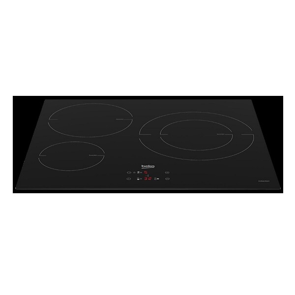 BEKO - Table De Cuisson Induction 60cm 3 Feux 7200w Noir - HII63402MT - large