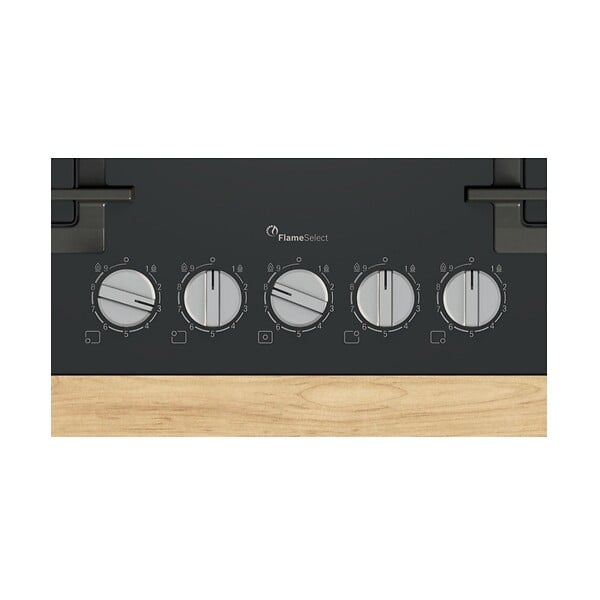 BOSCH - Table De Cuisson Gaz 75cm 5 Feux 11500w Noir - PPQ7A6I40 - large